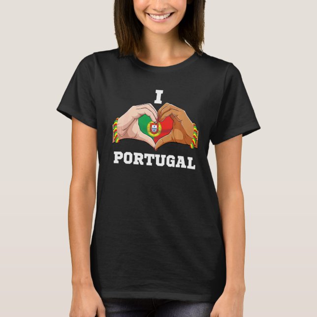 Portugal Women Men Patriotic Portuguese Flag Portu T-Shirt (Front)