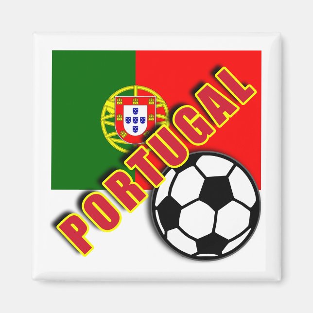 PORTUGAL World Soccer Fan Tshirts Magnet (Front)