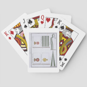 Portugese Flags, from a French book of Flags, c.18 Playing Cards