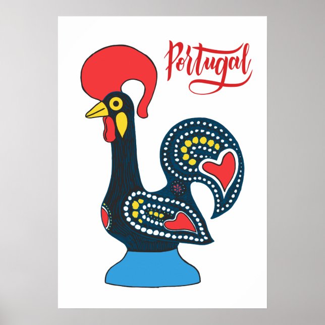 Portugese Rooster Poster (Front)