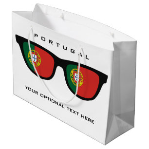 Portugese Shades custom text & colour gift bag