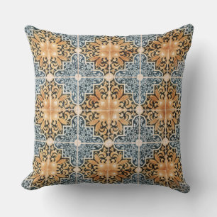 Portugese Tile Throw Pillow