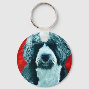 Portugese Water Dog Key Ring