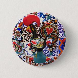Português design 6 cm round badge