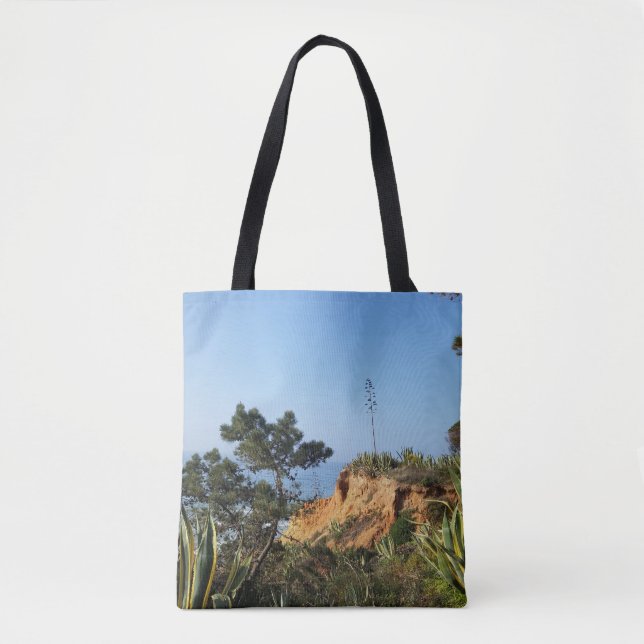 Portuguese Algarve Coast Ocean View Tote Bag (Front)