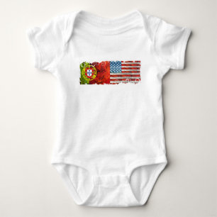Portuguese American Baby Bodysuit