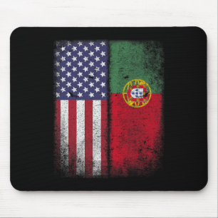 Portuguese American Flag Portugal Usa For Women Ki Mouse Mat