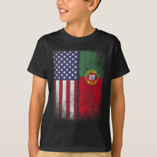 Portuguese American Flag Portugal Usa For Women Ki T-Shirt