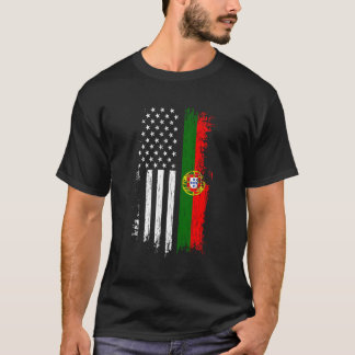 Portuguese American Flag - Pride Portugal Usa T-Shirt