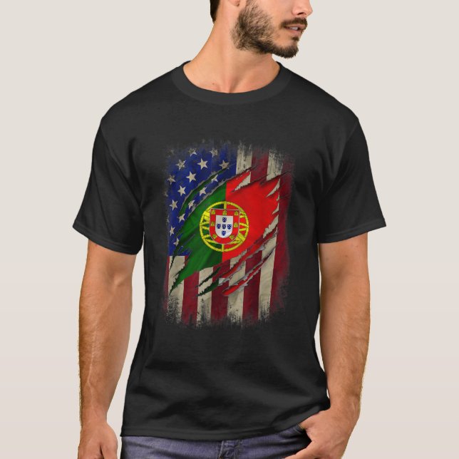 Portuguese American Heritage T-Shirt (Front)