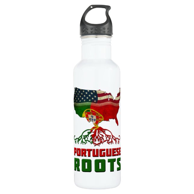 Portuguese American Roots 710 Ml Water Bottle (Front)