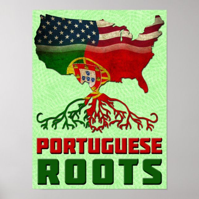 Portuguese American Roots Poster Print (Front)