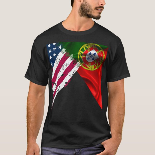 Portuguese  american T-Shirt (Front)