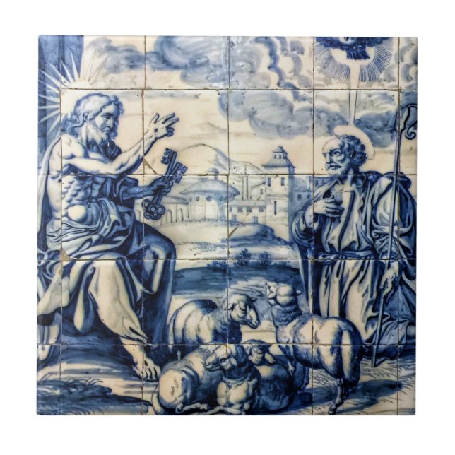 Portuguese Azulejo 005 Tile (Front)