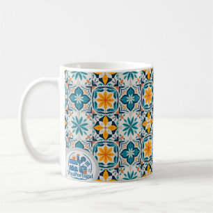 Portuguese Azulejo Mug – Traditional Tile Pattern 