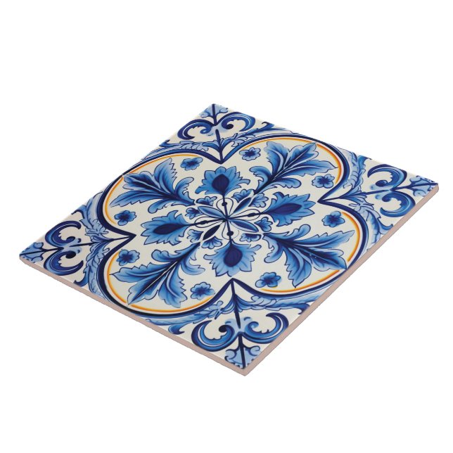 Portuguese Azulejo Pattern Tile (Side)