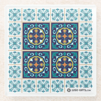 Portuguese Azulejo Tile Glass Coaster