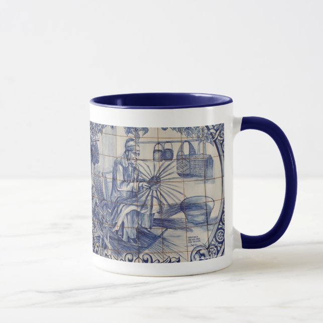 Portuguese azulejo tiles mug (Right)