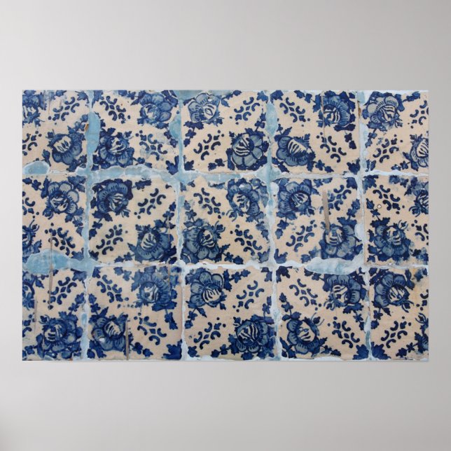 Portuguese Azulejo tiles Poster (Front)