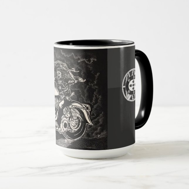 Portuguese biker mug (Front Right)