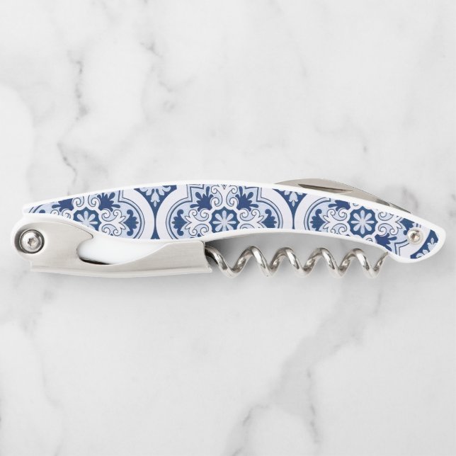 Portuguese blue tile corkscrew (Front)