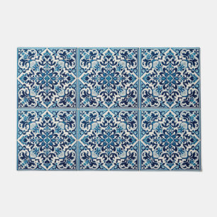 Portuguese blue tile doormat