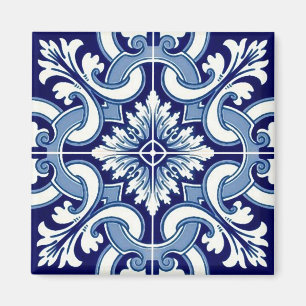 Portuguese blue tile magnet