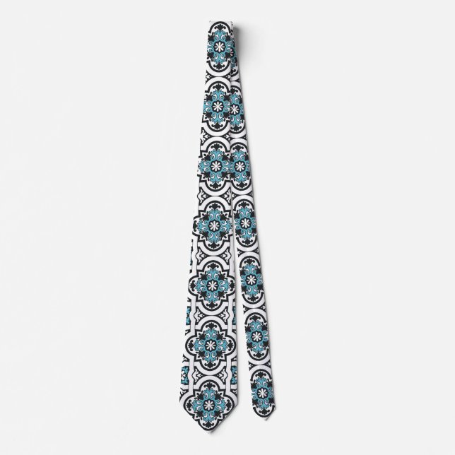 Portuguese blue tile tie (Front)
