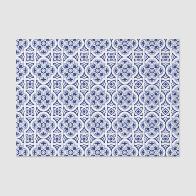 Portuguese blue tile tissue paper (Front)