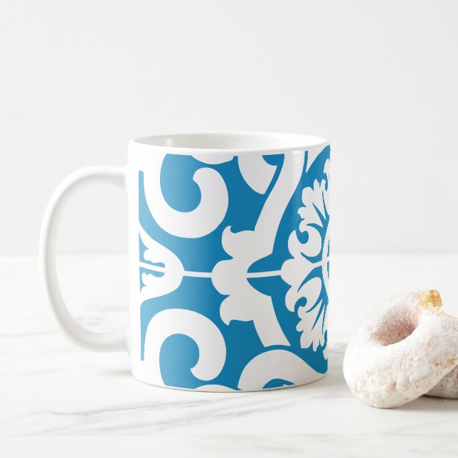 Portuguese blue tiles 1 coffee mug (With Donut)