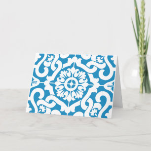 Portuguese blue tiles 1 holiday card
