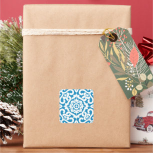 Portuguese blue tiles 1 square sticker