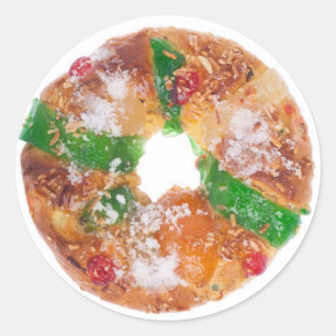 Portuguese Bolo Rei Classic Round Sticker