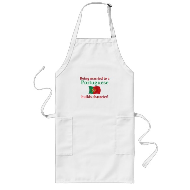 Portuguese Builds Character Long Apron (Front)