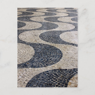 Portuguese Calçada, Lisbon, Portugal Postcard