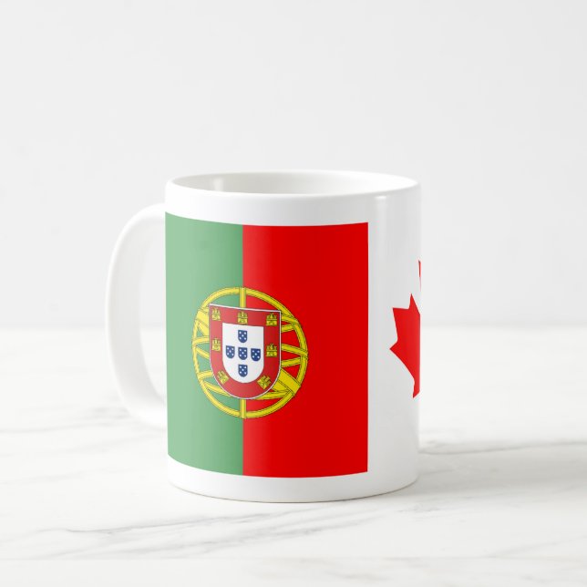 Portuguese Canadian Coffee Mug (Front Left)