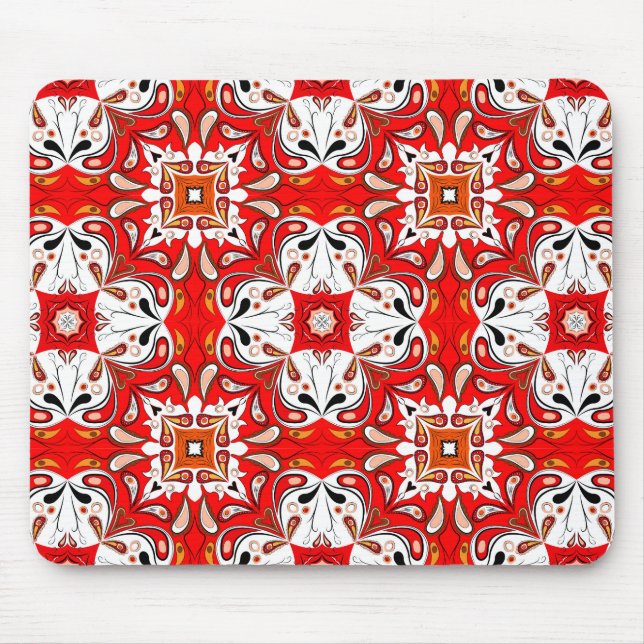 Portuguese Ceramic Tile Pattern Mouse Mat (Front)