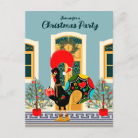 Portuguese Christmas House Party with Rooster 