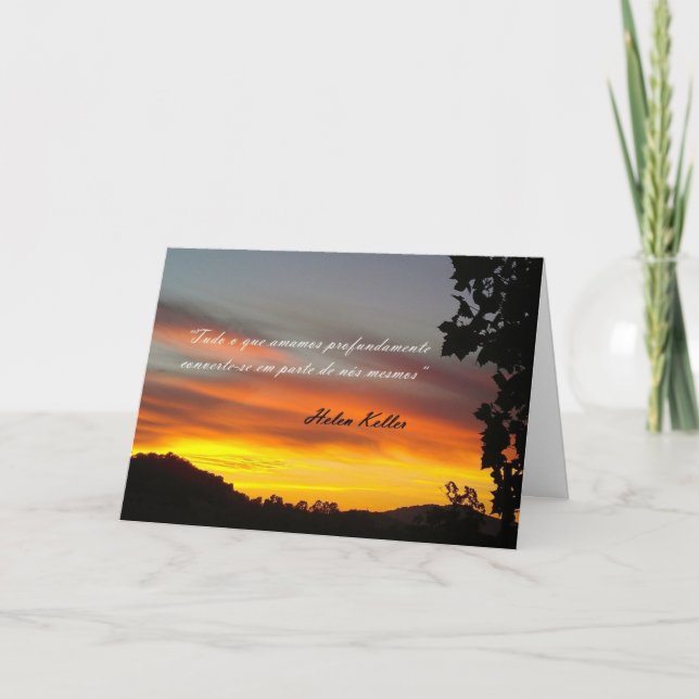 Portuguese:Condolencias / Pesames /sympathy 1 Card (Front)