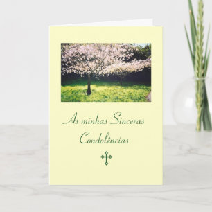 Portuguese: Condolencias / Pesames /Sympathy Card