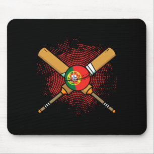 Portuguese Cricket Racket And Ll Flag Of Portugal Mouse Mat