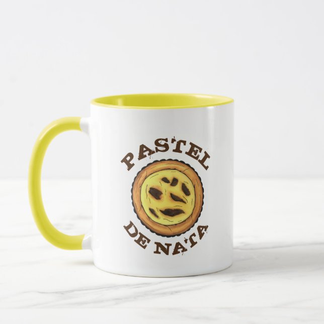 Portuguese Custard Egg Tart Pastel Pastéis de Nata Mug (Left)