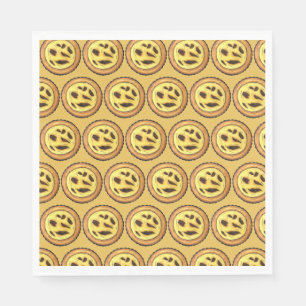 Portuguese Custard Egg Tart Pastel Pastéis de Nata Napkin