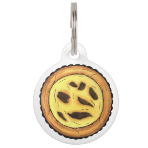Portuguese Custard Egg Tart Pastel Pastéis de Nata Pet Tag
