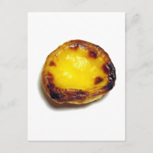 Portuguese custard tart postcard