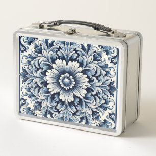 Portuguese design metal lunch box