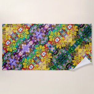 Portuguese designs  beach towel
