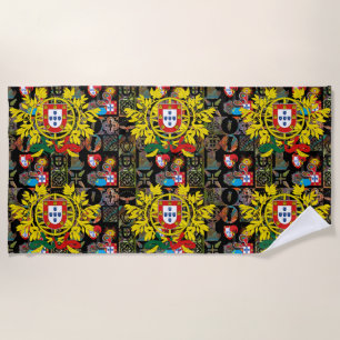 Portuguese designs beach towel