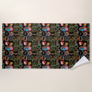 Portuguese designs beach towel