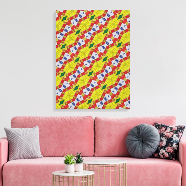 Portuguese designs canvas print (Insitu(LivingRoom))